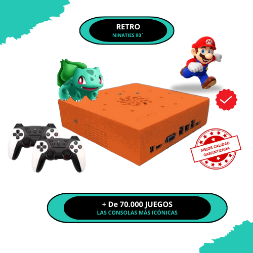 Consola retro con más de 70.000 juegos